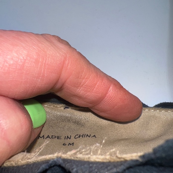 Jack Rogers Blue Suede Slip On Ballet Flats Shoes; 6M - Picture 8 of 8